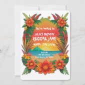 Reggae-Party Einladung (Vorderseite)