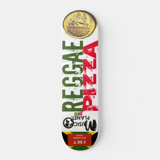 REGGAE PIZZA Skateboard (Vorderseite)