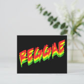 Reggae Postkarte (Stehend Vorderseite)