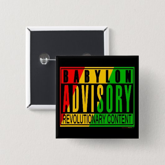 Reggae RASTA Button (Vorne & Hinten)