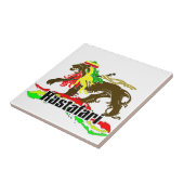 Reggae Rasta Iron, Lion, Zion 2 Fliese (Seite)