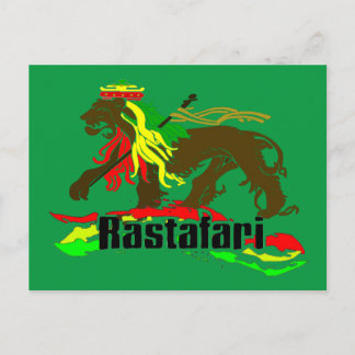Reggae Rasta Iron, Lion, Zion 2 Postkarte
