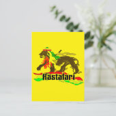 Reggae Rasta Iron, Lion, Zion 2 Postkarte (Stehend Vorderseite)