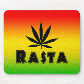 Reggae Rasta Leaf Rastafarian Jamaica Mousepad (Vorne)