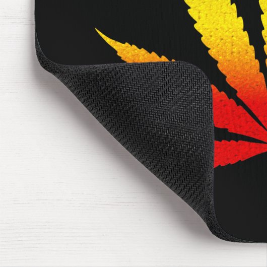 Reggae Rasta Leaf Rastafarian Jamaican Mousepad (Ecke)