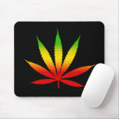 Reggae Rasta Leaf Rastafarian Jamaican Mousepad (Mit Mouse)