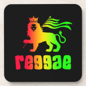 Reggae Rasta Lion Getränkeuntersetzer (Vorderseite)