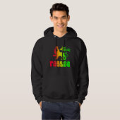Reggae Rasta Lion Hoodie (Vorne ganz)