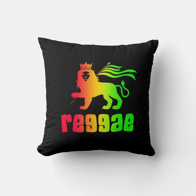Reggae Rasta Lion Kissen (Vorderseite)