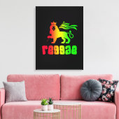 Reggae Rasta Lion Leinwanddruck (Insitu (Wohnzimmer))