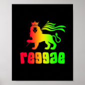 Reggae Rasta Lion Poster (Vorne)
