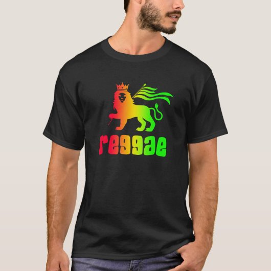 Reggae Rasta Lion T-Shirt (Vorderseite)