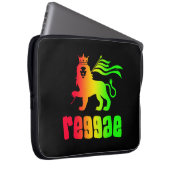 Reggae Rasta Löwe Laptopschutzhülle (Vorne Rechts)