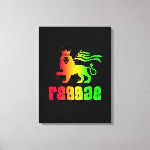 Reggae Rasta Löwe Leinwanddruck
