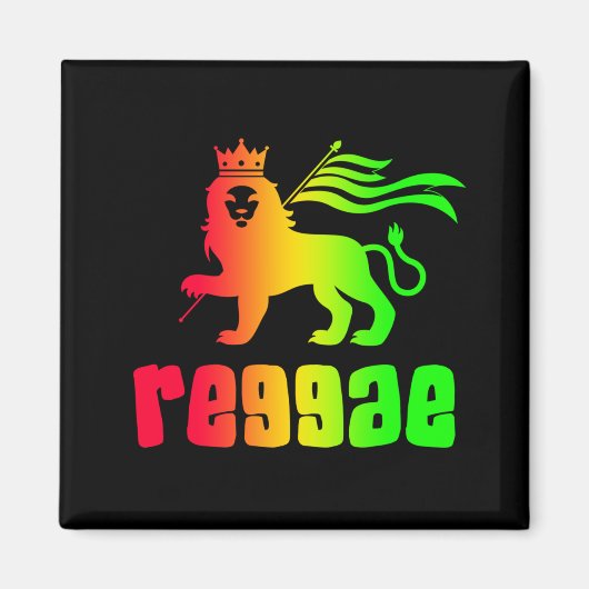 Reggae Rasta Löwe Magnet (Vorne)
