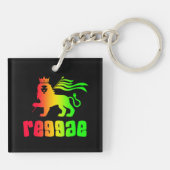 Reggae Rasta Löwe Schlüsselanhänger (Rückseite)
