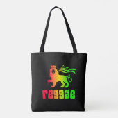 Reggae Rasta Löwe Tasche (Rückseite)