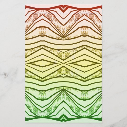 Reggae Rasta Musik-Stammes- Druck-Schönheit Briefpapier (Vorderseite)