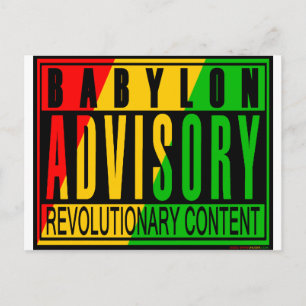 Reggae RASTA Postkarte