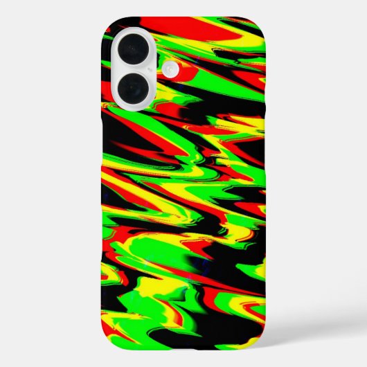 Reggae Rasta Rastafarian Green Black Red Case-Mate iPhone Hülle (Rückseite)