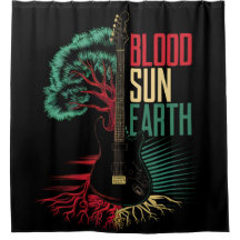 REGGAE RASTA SHOWER CURTAIN