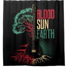REGGAE RASTA SHOWER CURTAIN DUSCHVORHANG