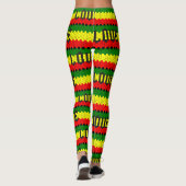 Reggae Rastafara Love - Power Yoga Leggings (Rückseite)