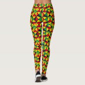 Reggae Rastafara Vibrations - Power Yoga Leggings (Rückseite)