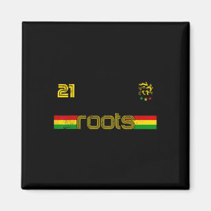 Reggae Rastafari Äthiopien Jamaika Fußbyll Fußball Magnet