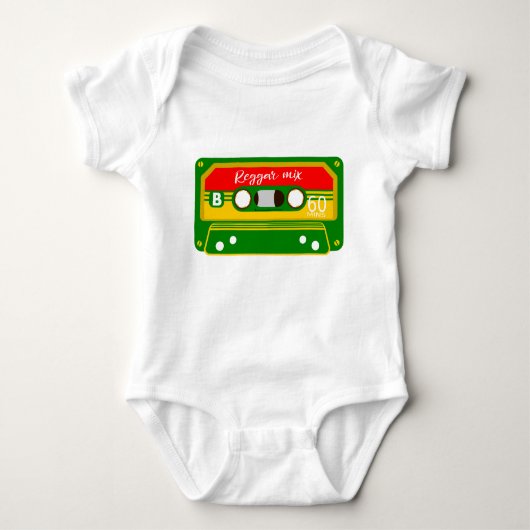 Reggae Rastafarian Colors Mix Tape Baby Strampler (Vorderseite)