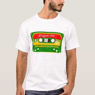 Reggae Rastafarian Colors Mix Tape T-Shirt