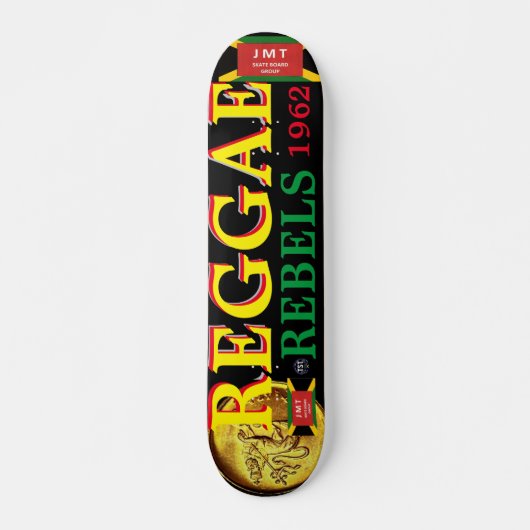REGGAE REBEL JMT 7 3/4" Skateboard Deck (Vorne)