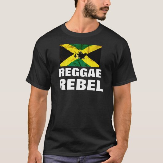 REGGAE REBELL Basic Darkes T-Shirt (Vorderseite)