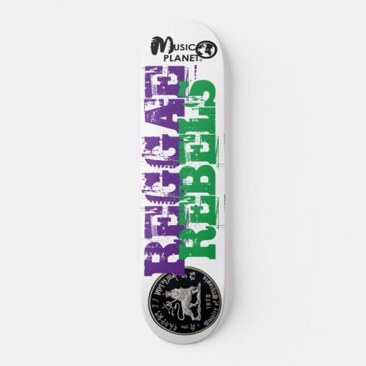 REGGAE REBELS Skateboard (Vorderseite)