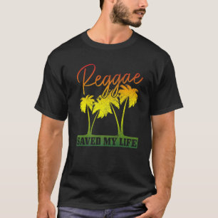 Reggae Rettete Mein Leben Jamaica Retro Vintag Ras T-Shirt