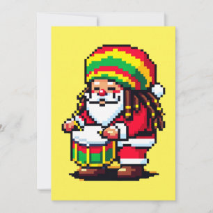 Reggae-Rhythmen mit Santa - Weihnachtsbeat Feiertagskarte