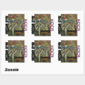 REGGAE RIVER INDICA QUADRATISCHER AUFKLEBER (Blatt)