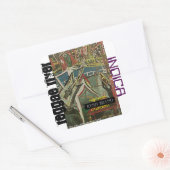 REGGAE RIVER INDICA QUADRATISCHER AUFKLEBER (Umschlag)