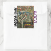 REGGAE RIVER INDICA QUADRATISCHER AUFKLEBER (Tasche)