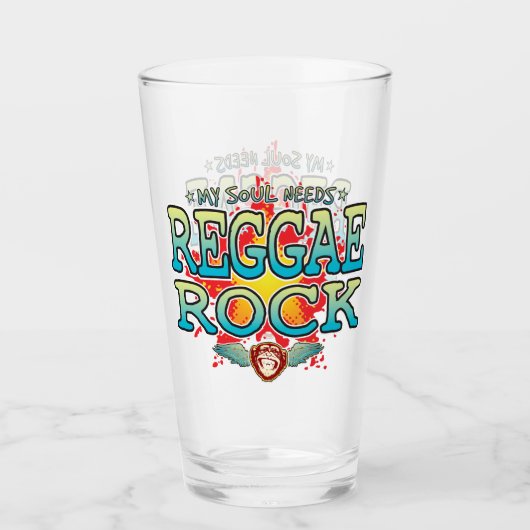 Reggae Rock Soul Glass Tumbler (Vorderseite)