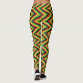 Reggae Roots Rasta Hippie - Power Yoga Leggings (Rückseite)