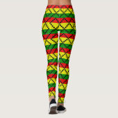 Reggae Roots Rasta Hippie - Yoga Leggings (Rückseite)