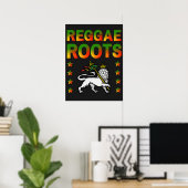 REGGAE ROOTS RASTA LION DE JUDA POSTER (Heimbüro)