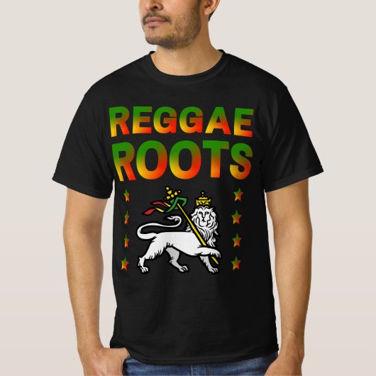 REGGAE ROOTS RASTA LION DE JUDA T-Shirt (Vorderseite)