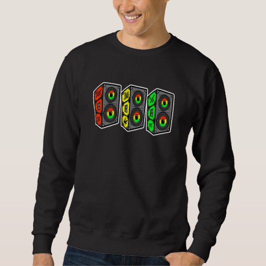Reggae Roots Sound System Rastafari Sweatshirt (Vorderseite)