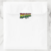 REGGAE RUNDER AUFKLEBER (Tasche)