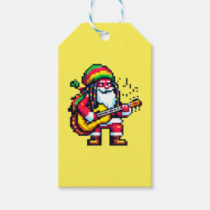 Reggae Santa Fun Pixel Art Weihnachtsmusik Design Geschenkanhänger