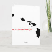 Reggae-Schneemann-leere Karte (Rückseite)