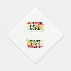 Reggae-Serviette mit Zitat Serviette
