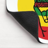 Reggae Shaka Hand mit positiven Zitaten Mousepad (Ecke)